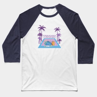 Tennis court Baseball T-Shirt